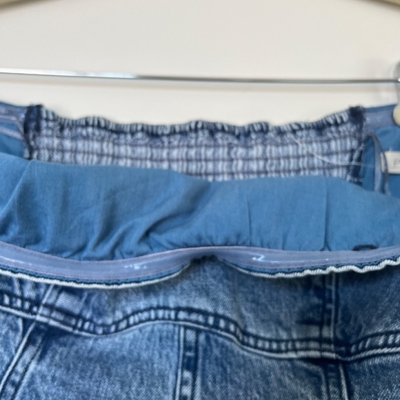 Strapless denim dress - Picture 11 of 12